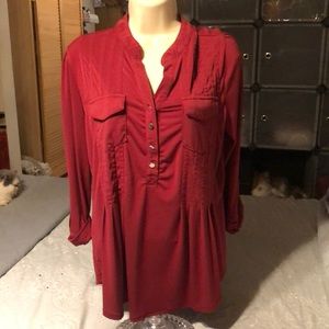 Burgundy top
